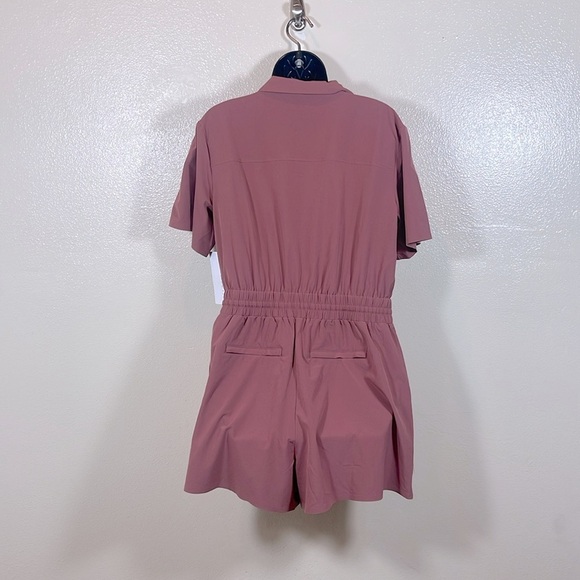 Athleta Dusty Rose Short Sleeve Romper size small - Picture 3 of 8